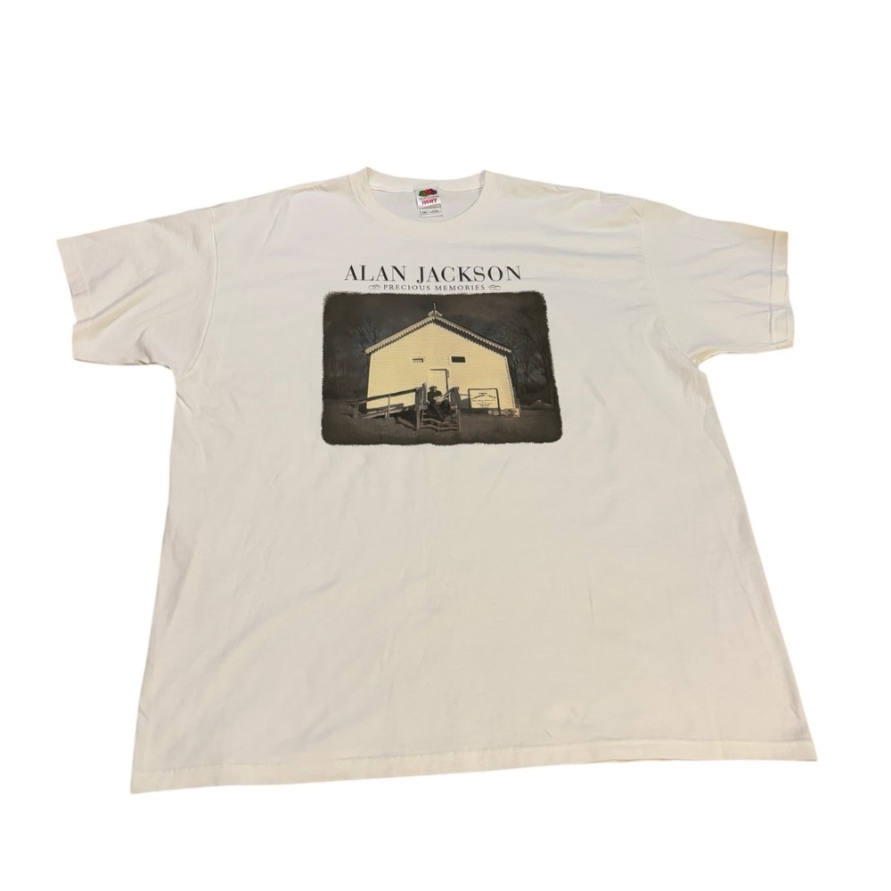 Fruit of the Loom Alan‎ Jackson Precious Memories 2006 Tour Tee White Size 2XL